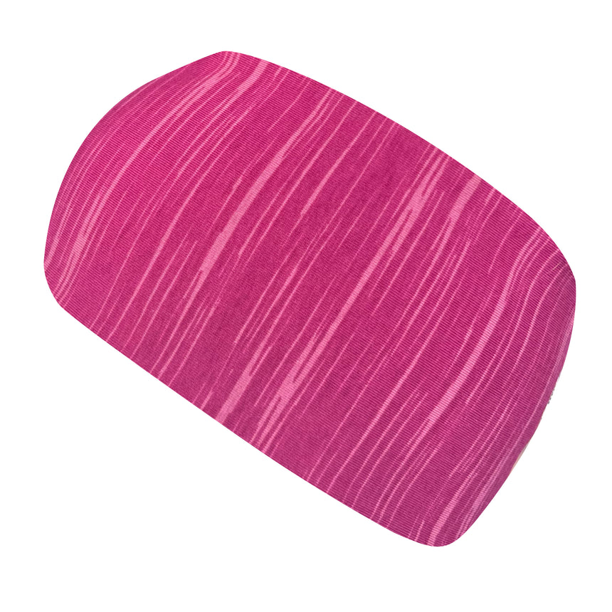 Wollhuhn Elastisches Öko Stirnband / Haarband Jersey Zweilagig Breit Lines Beere, handgemachtes, doppellagiges Stirnband aus weichem, dehnbarem Bio-Jersey, ideal für vielseitigen Einsatz.