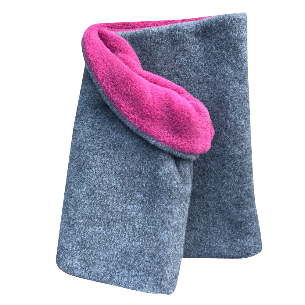Wollhuhn WINTER Halstuch/Schlupfschal „Unser Wärmster“, doppellagiger Fleece, handgenäht, ideal für Kinder und Erwachsene, schützt Hals und Nacken vor Kälte.