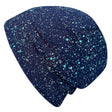 Wollhuhn Öko Shorties, zweilagige, handgefertigte Wendemütze in Galaxy Blau, ideal für Kinder, mitwachsend, bequem und perfekt für alle Jahreszeiten.