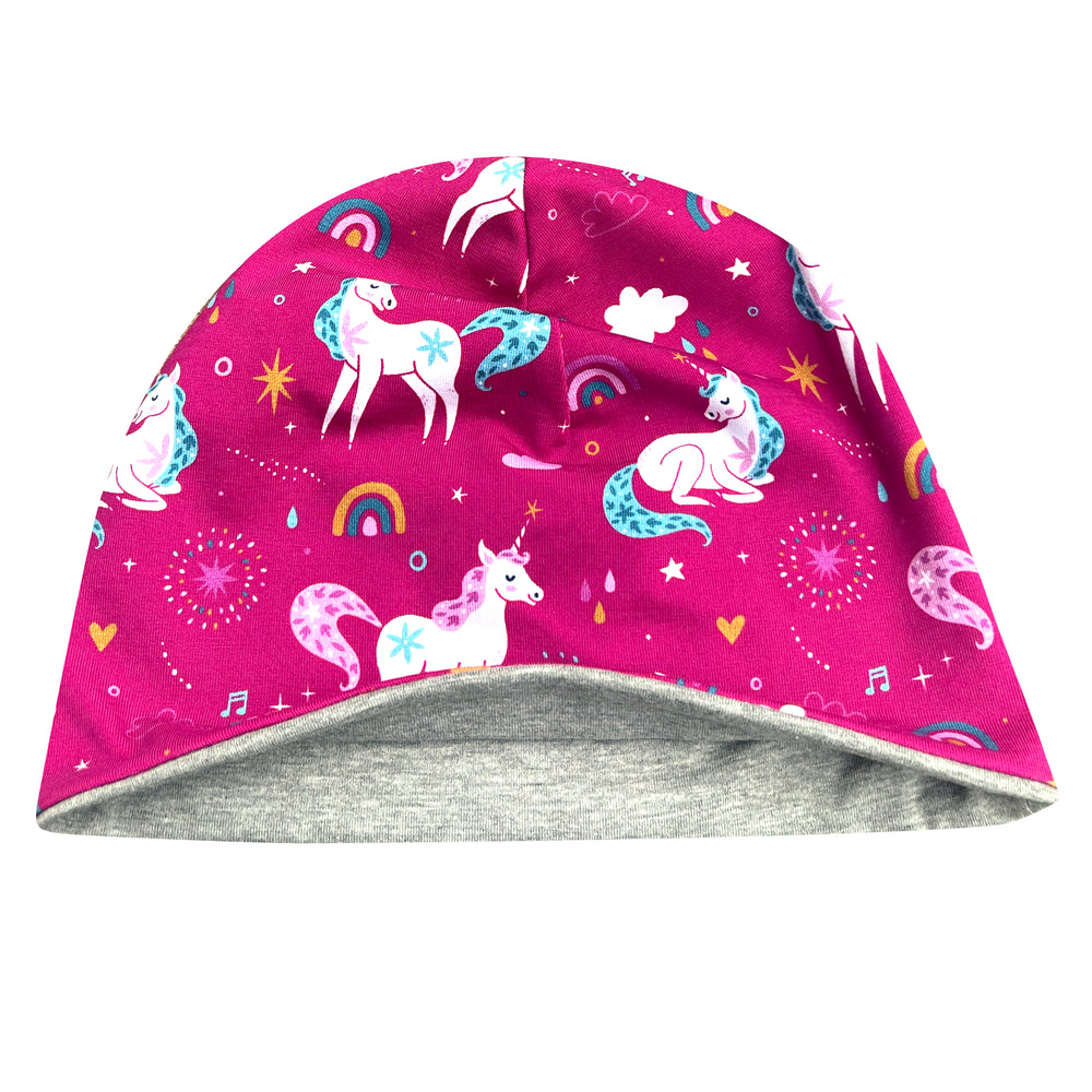 Wollhuhn Öko Shorties, zweilagige, handgemachte Wendemütze; ideal für Kinder, bietet stilvollen, bequemen Sitz, perfekt für Freizeitaktivitäten, passt unter Helme.