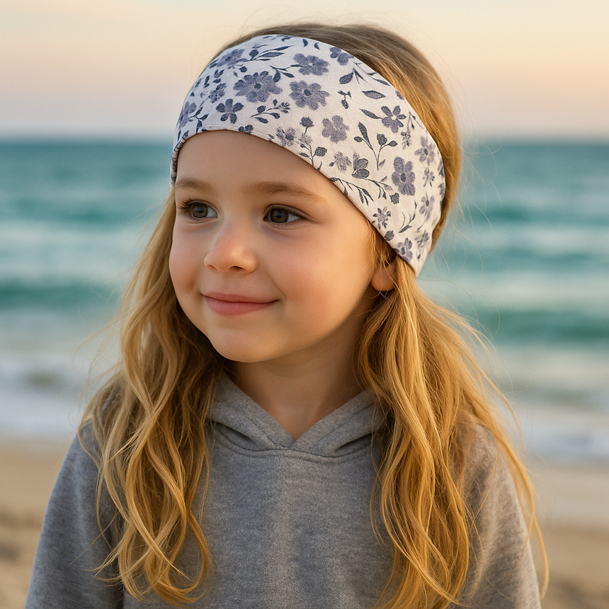 Wollhuhn Elastisches Öko Stirnband: Zweilagiges, weiches Jersey-Stirnband aus Bio-Baumwolle, handgemacht, vielseitig tragbar als Stirn- oder Haarband, ideal für Outdoor-Aktivitäten.
