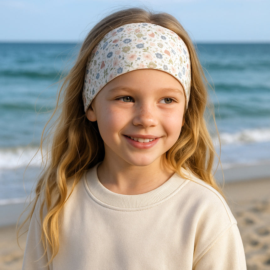 Wollhuhn Elastisches Öko Stirnband: Handgemachtes, doppellagiges Jersey-Stirnband aus Bio-Baumwolle, vielseitig tragbar als Stirn- oder Haarband, ideal für Outdoor-Aktivitäten.