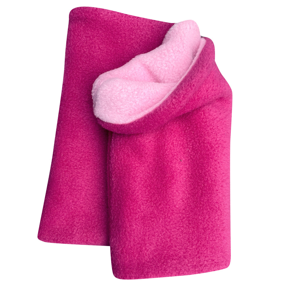 Wollhuhn WINTER Halstuch/Schlupfschal „Unser Wärmster“ aus doppellagigem Fleece, handgefertigt, ideal für Kinder und Erwachsene, einfach über den Kopf zu ziehen.