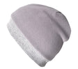 Wollhuhn ADD-ON Fleece-Futter für die Dünnen Beanies, Nahaufnahme einer Mütze mit integriertem hellgrauem Fleece-Futter für zusätzlichen Komfort und Wärme.