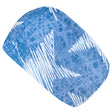 Wollhuhn Elastisches Öko Stirnband/Haarband Jersey Zweilagig Breit Chalk Stars Blau/Weiß, handgemacht aus weicher Bio-Baumwolle, ideal für vielseitige Trageoptionen und sportliche Aktivitäten.