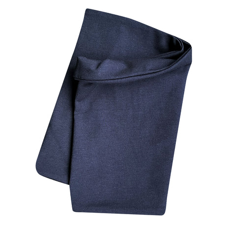 Wollhuhn Leichtes Lockeres Öko Jersey Halstuch, handgemacht, weicher blauer Stoff, ideal für Kinder, atmungsaktiv und einfach anzuziehen.