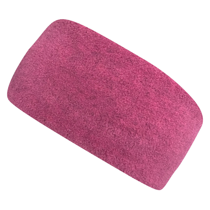 Wollhuhn Elastisches Öko Stirnband aus zweilagigem Fleece, ideal für kalte Tage. Handgemacht in Deutschland mit weichem Material, schützt Ohren effektiv vor Wind.