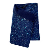 Wollhuhn Halstuch / Schlupfschal / Loop WARM, Innen Fleece, Galaxy Sprenkel Blau