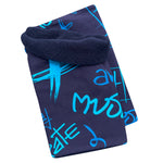 Wollhuhn Halstuch / Schlupfschal / Loop WARM, Innen Fleece, Cool Music Blau
