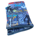 Wollhuhn Halstuch / Schlupfschal / Loop WARM, Innen Fleece, Cool Stuff Jeansblau