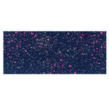 Wollhuhn Elastisches Öko Stirnband / Haarband Jersey Zweilagig Breit Galaxy Sprenkel Rot