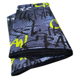 Wollhuhn Halstuch / Schlupfschal / Loop WARM, Innen Fleece, Skater Grau/Lime