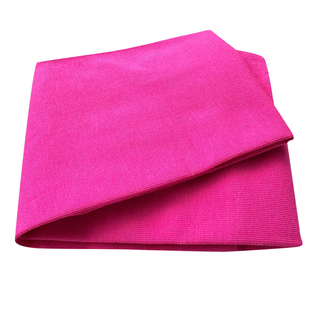 Wollhuhn Elastisches Öko Stirnband / Haarband Jersey Zweilagig Breit Uni/Einfarbig Pink