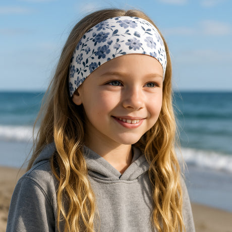 Wollhuhn Elastisches Öko Stirnband: Handgemachtes, zweilagiges Jersey-Stirnband aus Bio-Baumwolle, weich, dehnbar, ideal für Outdoor-Aktivitäten, passt unter Helme, für Kinder und Erwachsene.