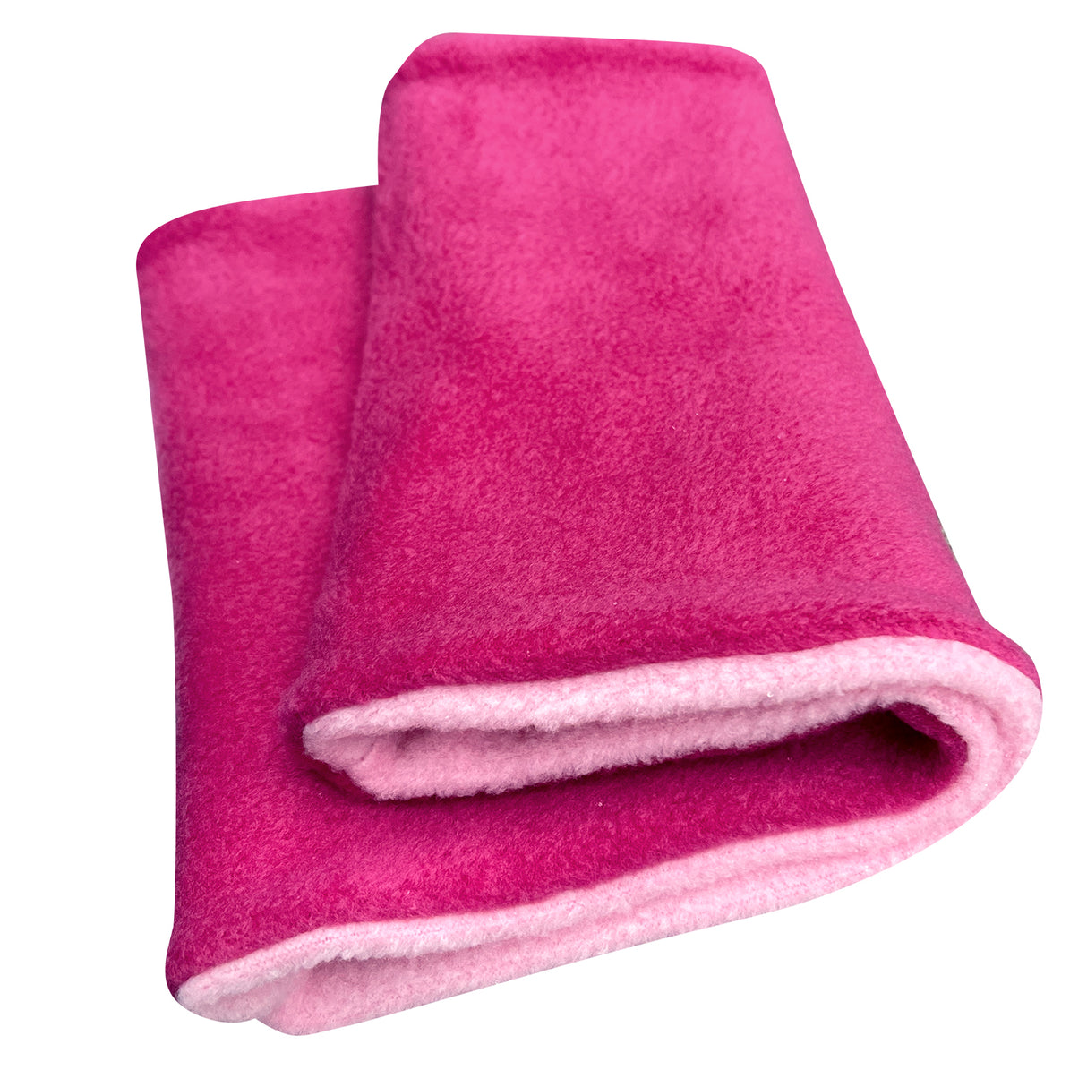 Wollhuhn WINTER Halstuch/Schlupfschal „Unser Wärmster“, Zwei Lagen Fleece, Pink/Rosa