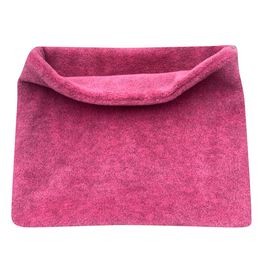 Wollhuhn WINTER Halstuch/Schlupfschal „Unser Wärmster“ aus doppellagigem Fleece, handgenäht, ideal für Kinder und Erwachsene, schützt zuverlässig vor Kälte.