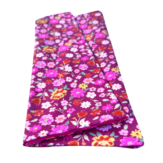 Wollhuhn LONG Loop mit Blumenmuster, handgemacht, weich und komfortabel, ideal für Kinder und Erwachsene, schützt vor Wind und Kälte.