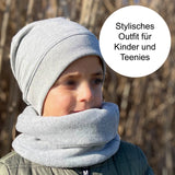 Wollhuhn Leichte Öko Beanie-Mütze Sommer/Übergang Einlagig Maxi Traktor/Trecker Dunkelblau/Gelb