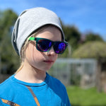 Wollhuhn Öko Long Beanie / Wendemütze, Ganzjährig, Zweilagig,  Ministernchen Pink/Weiß