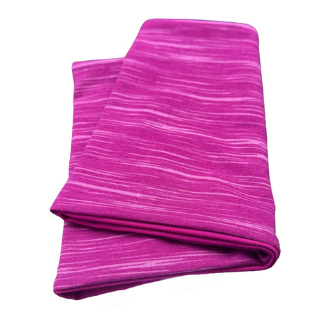 Wollhuhn Leichtes Lockeres Öko Jersey Halstuch: Gefalteter, heathered magenta/pink Jersey-Schal, weich und dehnbar, handgemacht in Deutschland für Kinder ab einem Jahr.