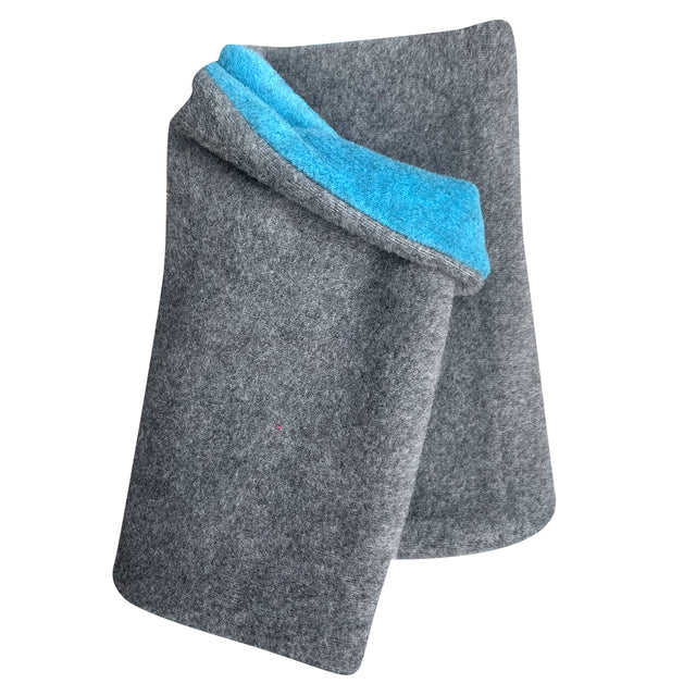 Wollhuhn WINTER Halstuch/Schlupfschal „Unser Wärmster“, doppellagig aus Fleece, ideal für kalte Tage, handgemacht in Deutschland. Perfekt für Kinder und Erwachsene.