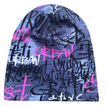 Wollhuhn Öko Long Beanie / Wendemütze, Ganzjährig, Zweilagig, Skater Grau/Pink